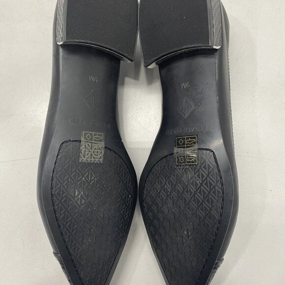 NEW DONALD PLINER Ladonna08 Ballerina Flats Black Size 9M Leather Slip-On - Picture 3 of 7